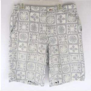 REYN SPOONER MENS PRINT - gray shorts size 34